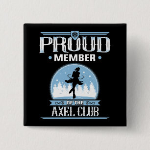 lid van de Axel Club Vierkante Button 5,1 Cm