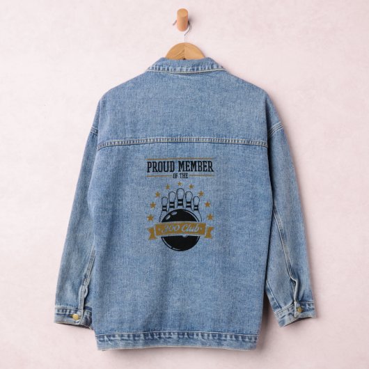 lid van de Bowling 300 Club Perfect Game Denim Jacket (Hangar)
