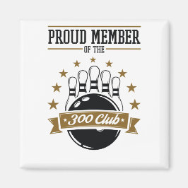 lid van de Bowling 300 Club Perfect Game Magneet