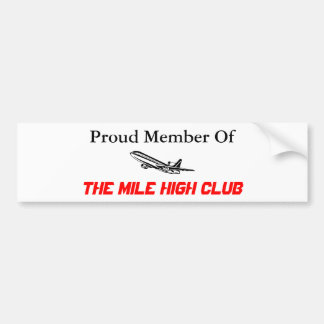 lid van de Bumpersticker van de Mile High Club