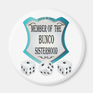lid van de bunco sisterhood dice magnet