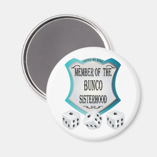 Lid van de Bunco Zusterschap Dice Magnet (Voorkant / Achterkant)