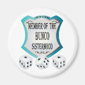 Lid van de Bunco Zusterschap Dice Magnet (Voorkant)