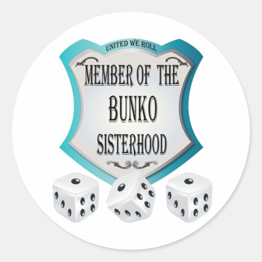 Lid van de Bunko Sisterhood Ronde Sticker (Voorkant)
