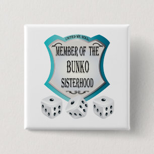 Lid van de Bunko Sisterhood Vierkante Button 5,1 Cm