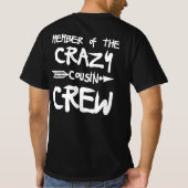 Lid van de Crazy Cousin T-shirt (Achterkant)
