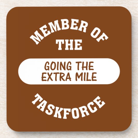 Lid van de Extra Mile Task Force Onderzetter (Voorkant)