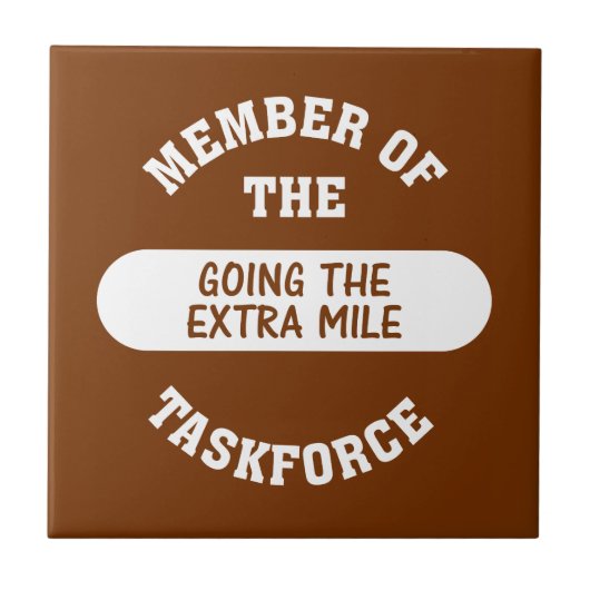 Lid van de Extra Mile Task Force Tegeltje (Voorkant)