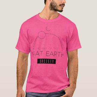 Lid van de Flat Earth Club Science Astronomy T-shirt