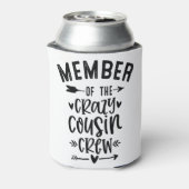 Lid van de gekke neef bemanning blikjeskoeler (Blikje Achterkant)