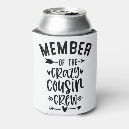 Lid van de gekke neef bemanning blikjeskoeler (Blikje Achterkant)