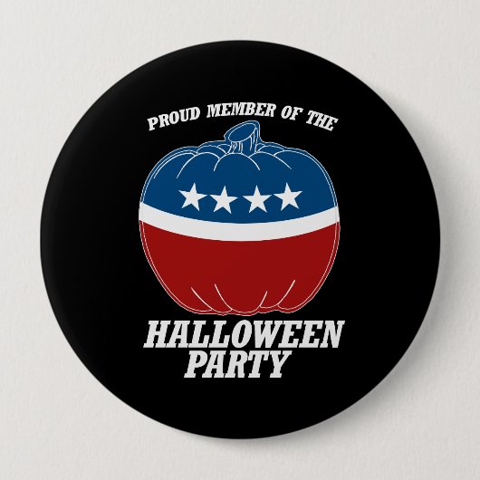 Lid van de Halloween-partij -.png Ronde Button 4,0 Cm (Voorkant)