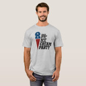 Lid van de Ice Cream Party.png T-shirt (Voorkant volledig)