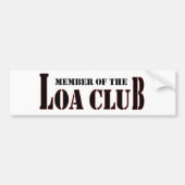 Lid van de LOA Club Bumpersticker (Voorkant)