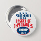 lid van de mand der deplorabele zaken - Trump Ronde Button 7,6 Cm (Voorkant /achterkant)