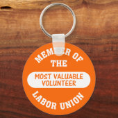 Lid van de meest waardevolle vrijwilligersarbeidve sleutelhanger (Voorkant)