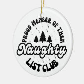 lid van de Naughty List Club Keramisch Ornament (Links)