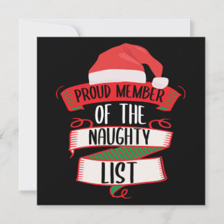 lid van de Naughty List Kaart