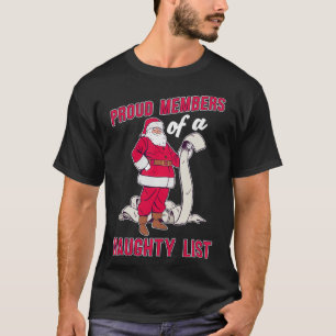 lid van de Naughty List, prettig kerstfeest T-shirt