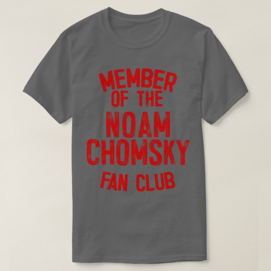 Lid van de Noam Chomsky Fan Club T-shirt (Design voorkant)