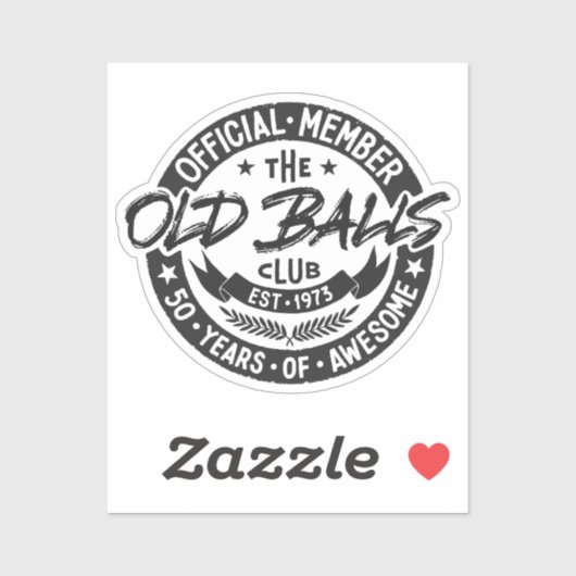 Lid van de oude ballenclub sticker (Vel)