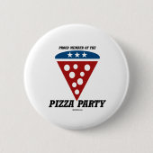 Lid van de Pizza-partij Ronde Button 5,7 Cm (Voorkant)