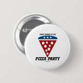 Lid van de Pizza-partij Ronde Button 5,7 Cm (Voorkant /achterkant)