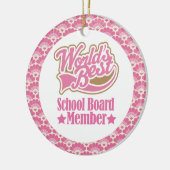 lid van de raad van bestuur van de beste school Gi Keramisch Ornament (Links)