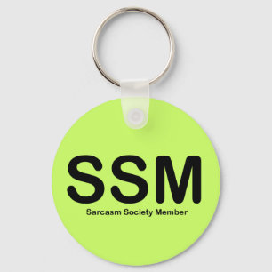 lid van de Sarcasm Society Sleutelhanger