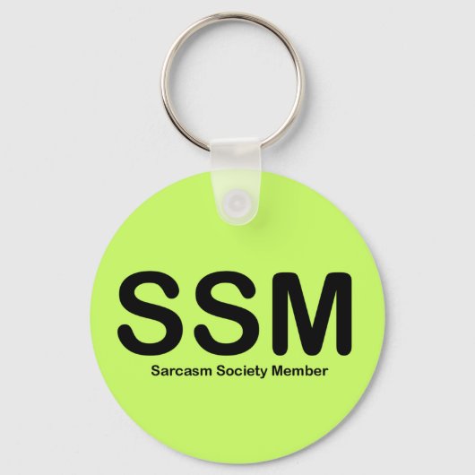 lid van de Sarcasm Society Sleutelhanger (Voorkant)