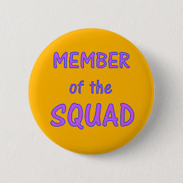 Lid van de Squad Button ~ Fuscia on Yellow