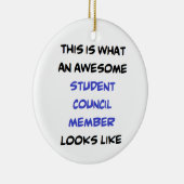 lid van de studentenraad , geweldige keramisch ornament (Rechts)