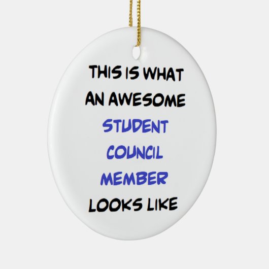 lid van de studentenraad , geweldige keramisch ornament (Rechts)