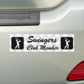 lid van de Swinger club Bumpersticker (Op auto)