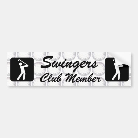 lid van de Swinger club Bumpersticker (Voorkant)