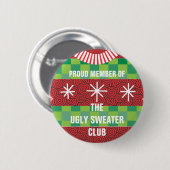 Lid van de Ugly Sweater Club Button (Voorkant /achterkant)