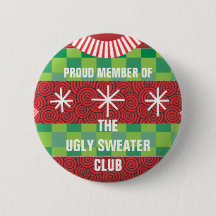 Lid van de Ugly Sweater Club Button