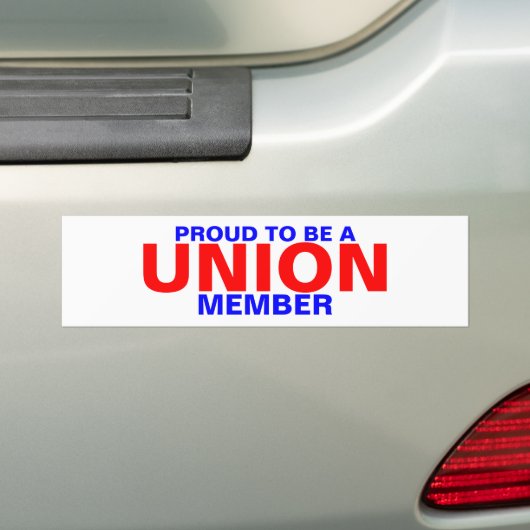LID VAN DE UNIE BUMPERSTICKER (Op auto)