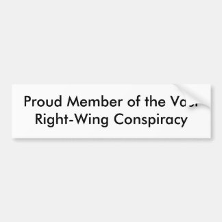 lid van de Vast-rechtse complot Bumpersticker