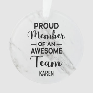 lid van een Geweldige team, de Naam van de Douane Ornament