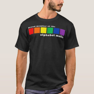 lid van het Alfabet Mafia LGBTQ+ Pride Ga T-shirt