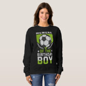 Lid van het Birthday Boy Soccer Player Bday Team Trui (Voorkant volledig)
