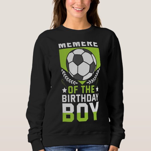 Lid van het Birthday Boy Soccer Player Bday Team Trui (Voorkant)