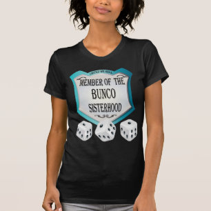 lid van het bunco sisterhood dice design t-shirt