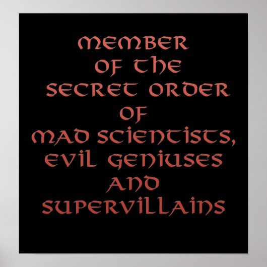 Lid van het Geheime Orde Prints & Posters (Voorkant)