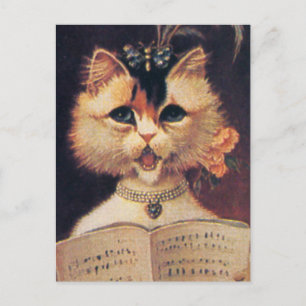 Lid van het koor briefkaart