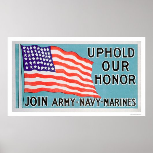 Lid van het leger, marine, mariniers (US02081) Poster (Voorkant)
