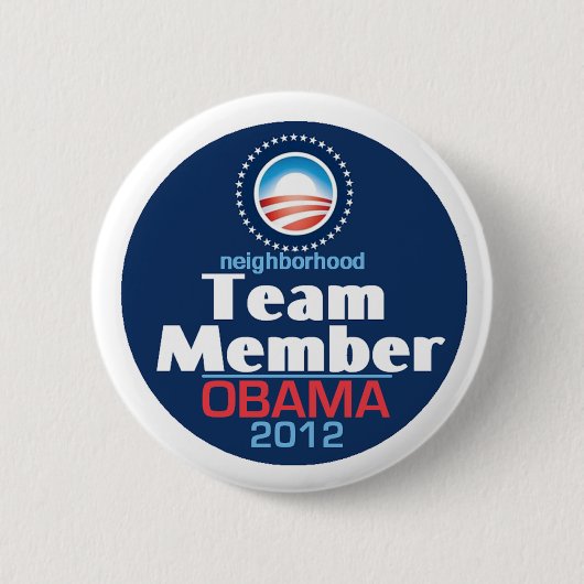 Lid van het Obama-team Ronde Button 5,7 Cm (Voorkant)