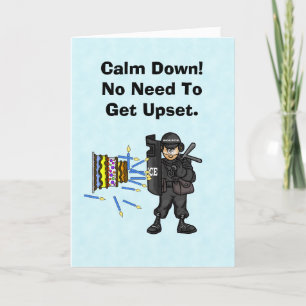 Lid van het SWAT-team Funny Birthday Card Kaart