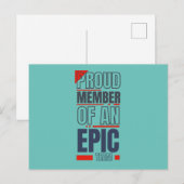 lid van het team van het team van het team van het briefkaart (Voorkant / Achterkant)